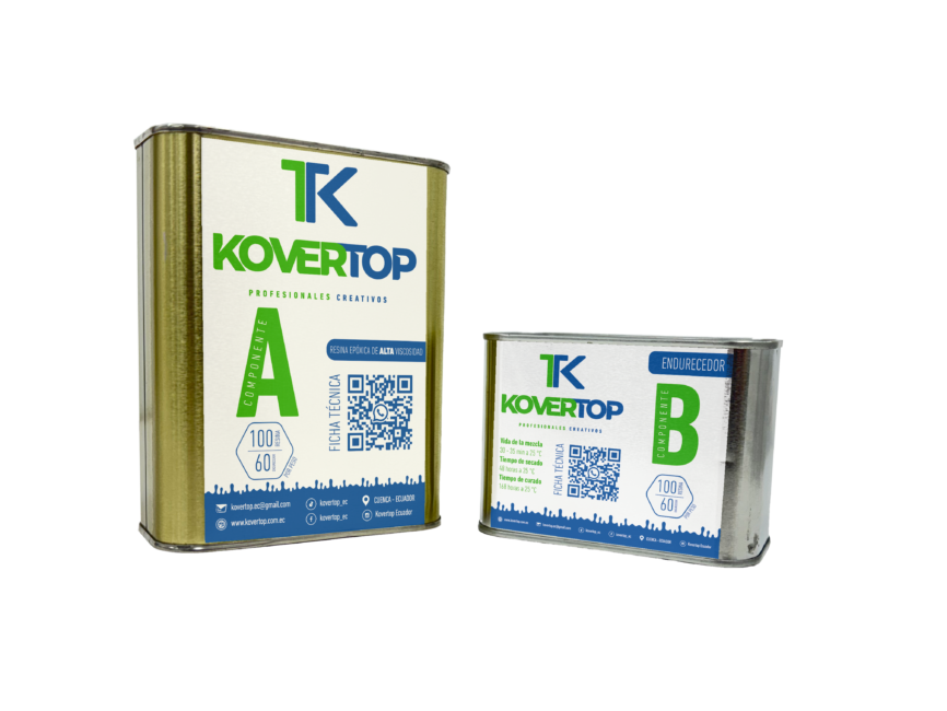 Resina epóxica Kovertop KIT 128 Alta viscosidad