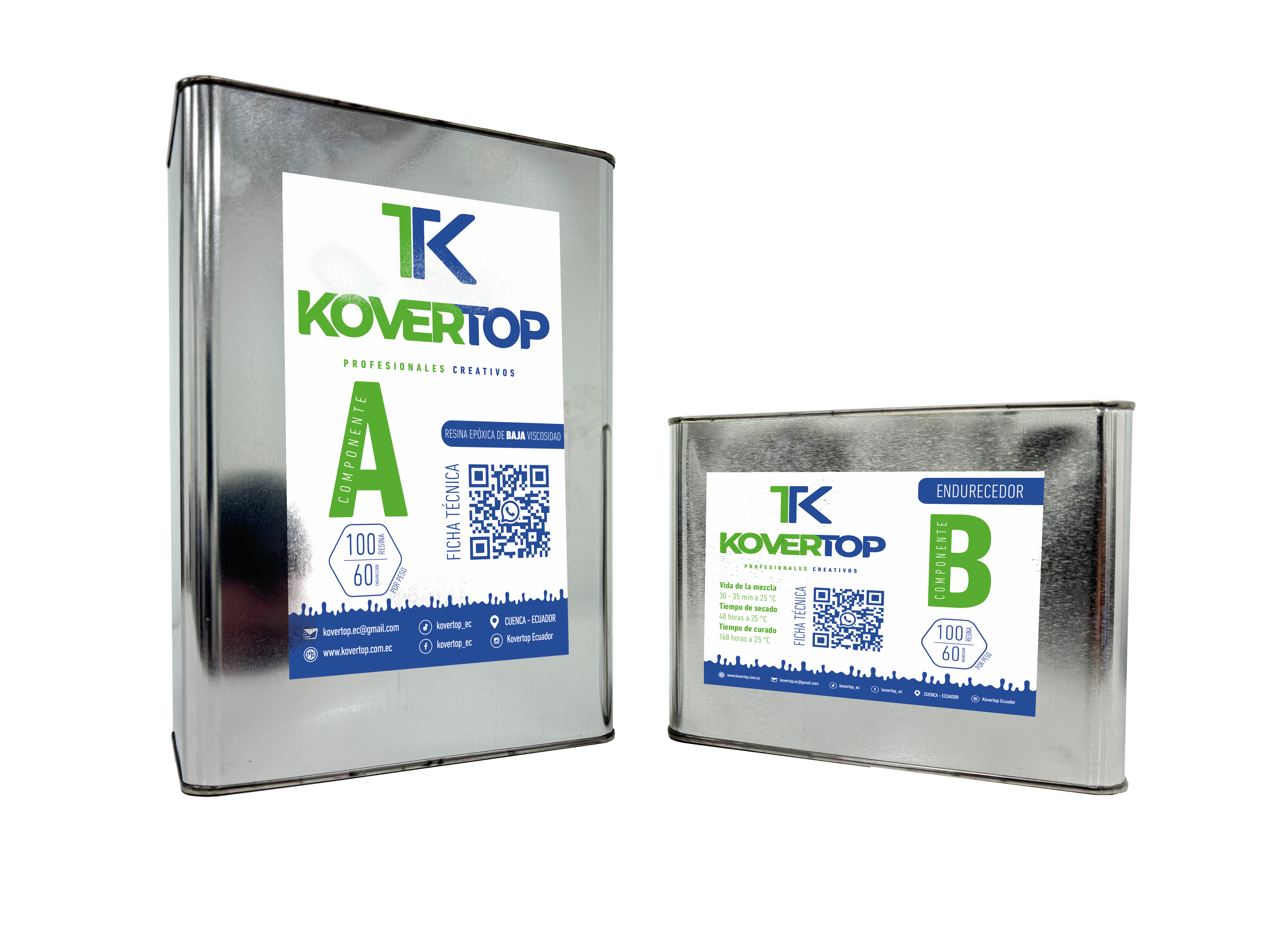Resina epóxica Kovertop KIT 560 BAJA viscosidad